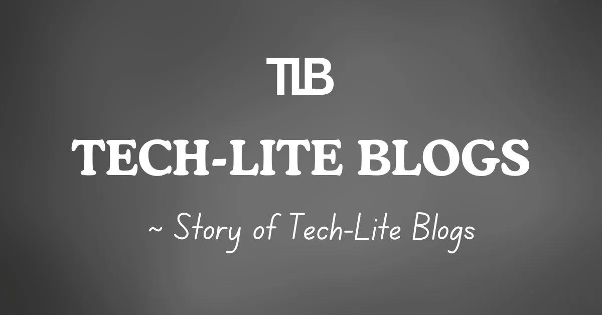 Story of Tech-lite blogs