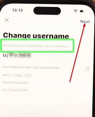 how to change reddit username in app step 6