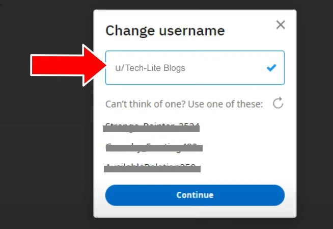 how to change reddit username on laptop step 5