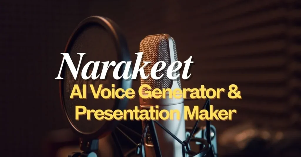 Narakeet AI Voice Generator & Presentation Maker