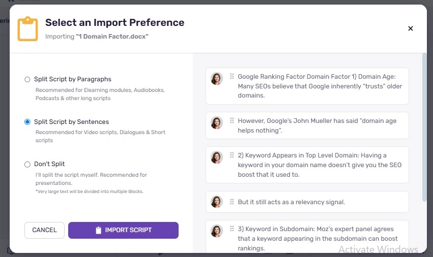 Step#3.3 Murf AI text to speech generator tool