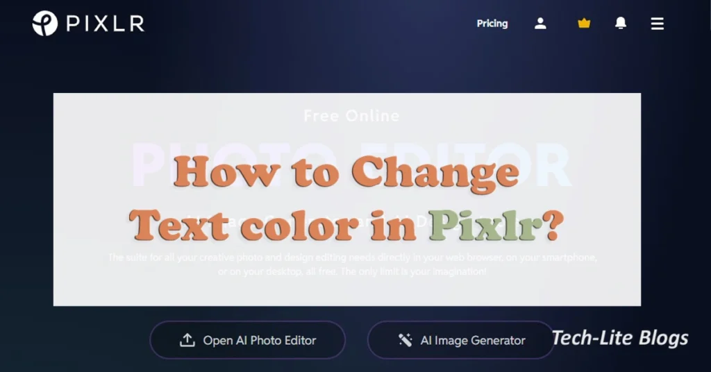How to Change Text Color in Pixlr