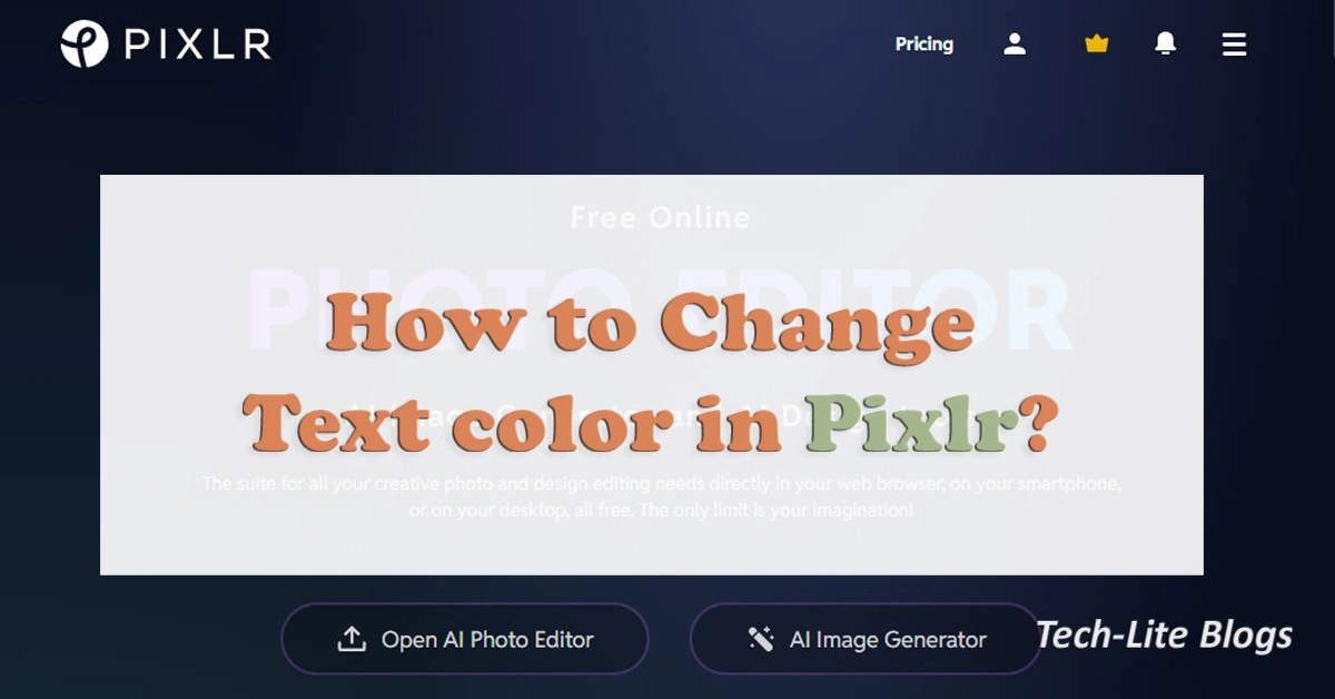 How to Change Text Color in Pixlr