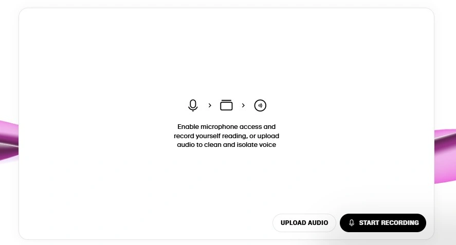 ElevenLabs AI Voice Isolator