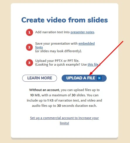 create video from slide