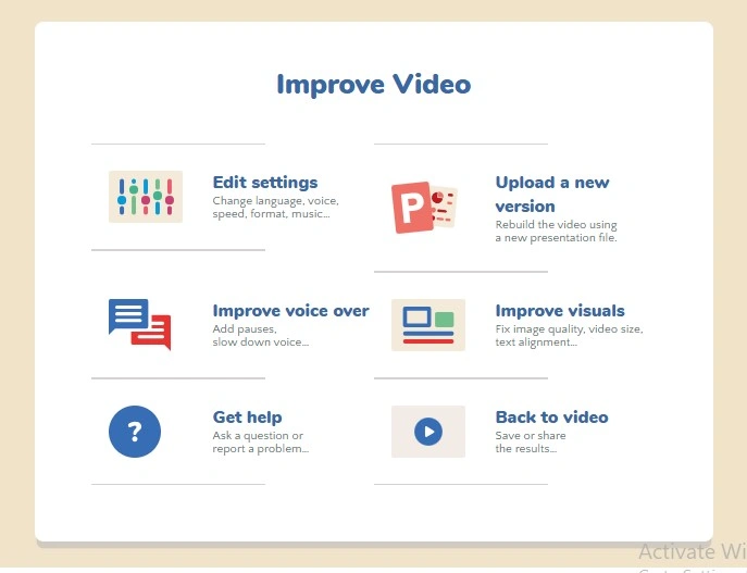 improve video