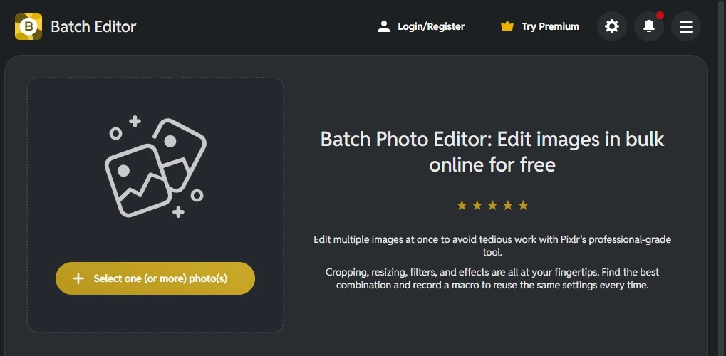 pixlr batch editor review